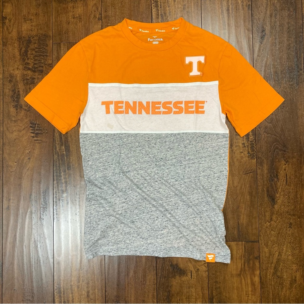 TENNESSEE VOLUNTEERS Men’s Crew T-Shirt Kickoff Fanatics Orange Adult SMALL
